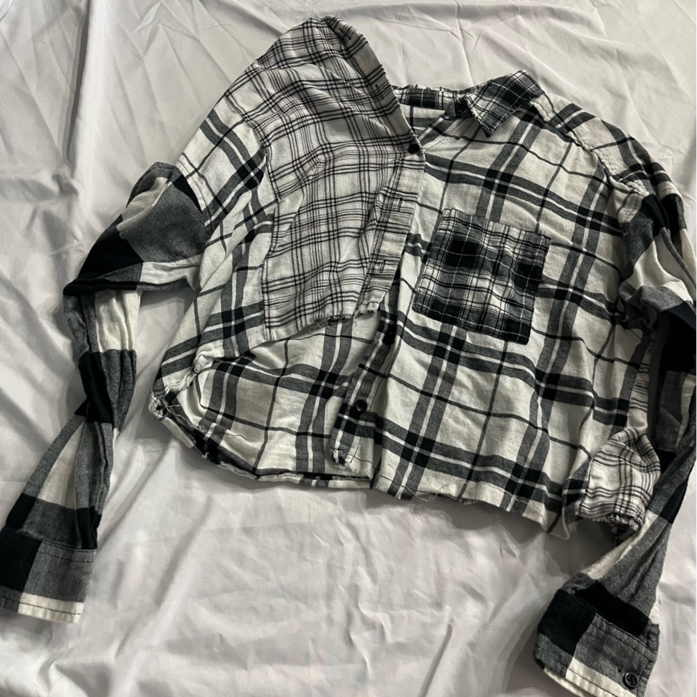 Black and white flannel